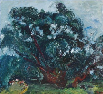 tree Chaim Soutine woods trees landscape Oil Paintings